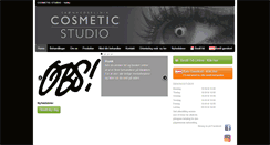 Desktop Screenshot of cosmetic-studio.dk