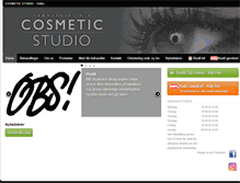 Tablet Screenshot of cosmetic-studio.dk